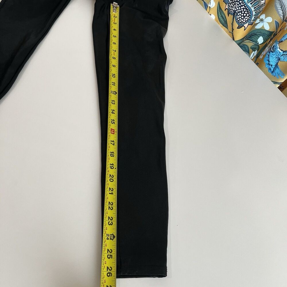Spanx Leggings Women's Size XL Pull On Ankle Length Black Faux Leather - Picture 8 of 9